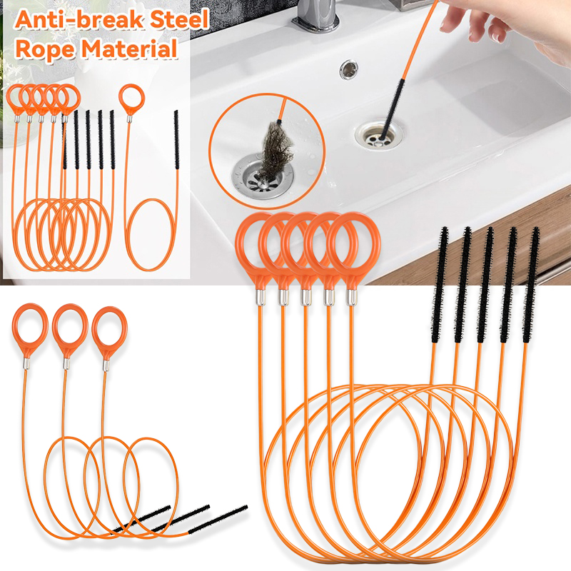 Plumbing Snake Drain - Abflussreiniger-Spirale, flexibel, bruchfest, für Duschen, Badewannen