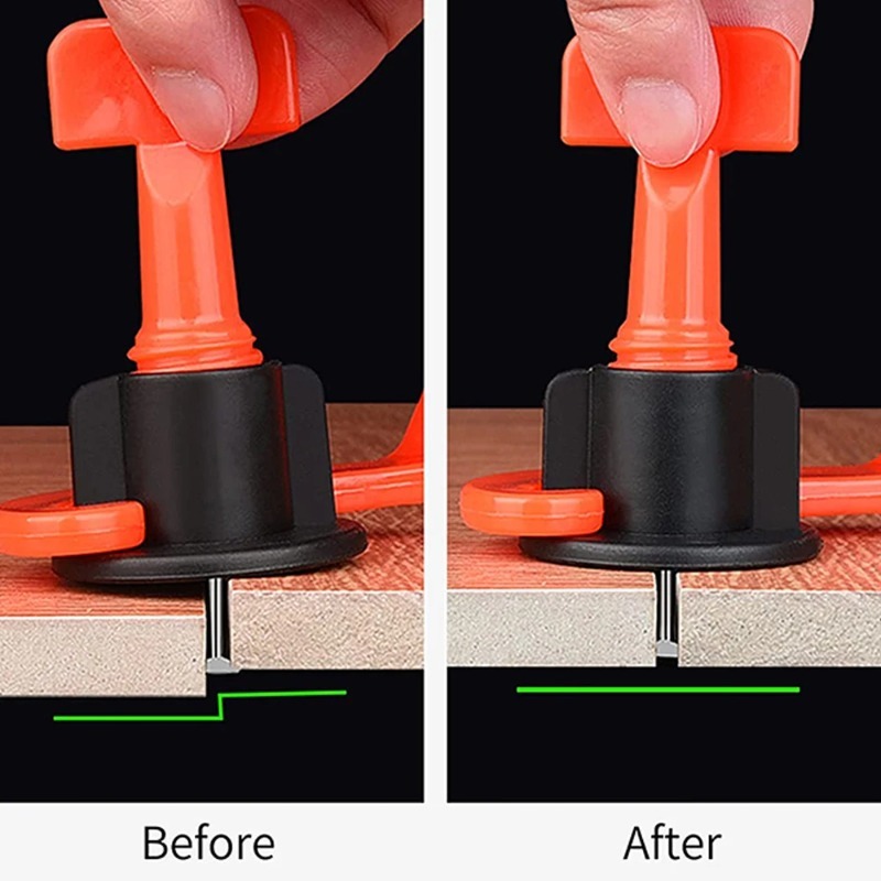 Tile Leveling Clip - 51 Stück Bodenfliesen-Nivelliersystem-Clips, Abstandshalter für Porzellan,