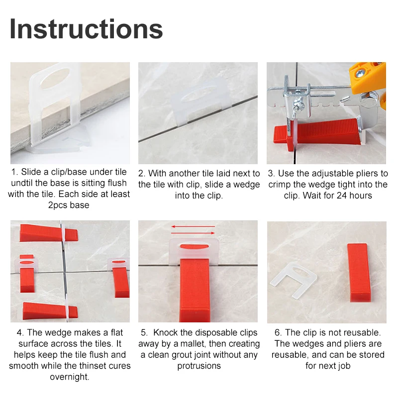 100 Stück 1/1,5/2/2,5/3mm Kera – Tile Leveling Clip Bewertung und Preis