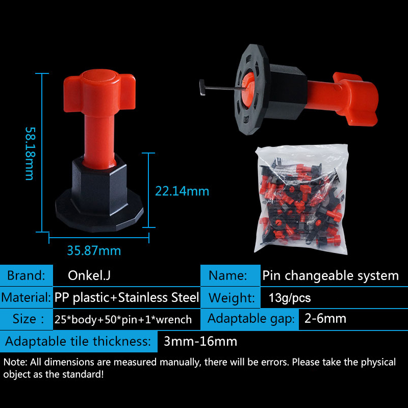 Onke l.j wieder verwendbares W – Tile Leveling Clip Bewertung und Preis